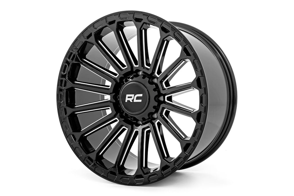 Rough Country Wheels 97 Series Wheel One-Piece Gloss Black 17x9 5x5 -12mm Rough Country - 97170918