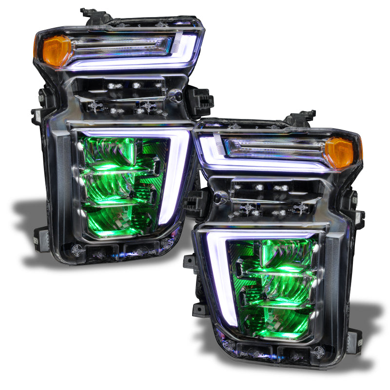 ORACLE Lighting Headlights Oracle 20-21 Chevy Silverado HD 2500RGB Headlight Demon Eye Kit - w/o Controller SEE WARRANTY