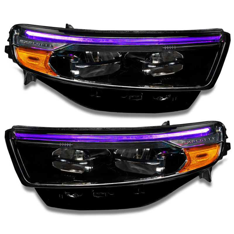 ORACLE Lighting Headlights Oracle 20-22 Ford Explorer Dynamic RGB Headlight DRL Kit - - w/ Simple Controller SEE WARRANTY