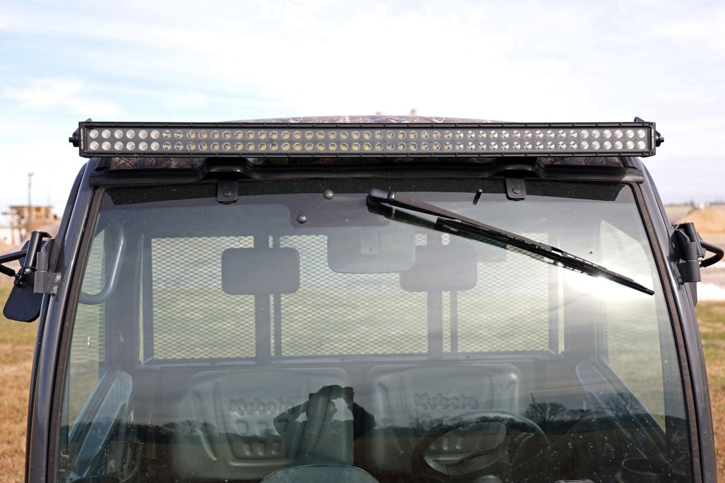 Rough Country LED Light Bars 50 Inch Dual Row LED Light Kit Black Series with Amber DRL Front Facing 14-22 Kubota RTV-1100C/16-22 RTV-1140C Diesel Rough Country - 98004