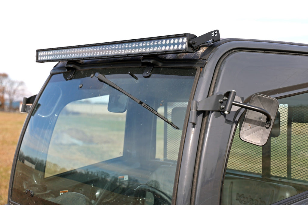 Rough Country LED Light Bars 50 Inch Dual Row LED Light Kit Black Series with White DRL Front-Facing 14-22 Kubota RTV-X900/RTV-X1100 Diesel Rough Country - 98005