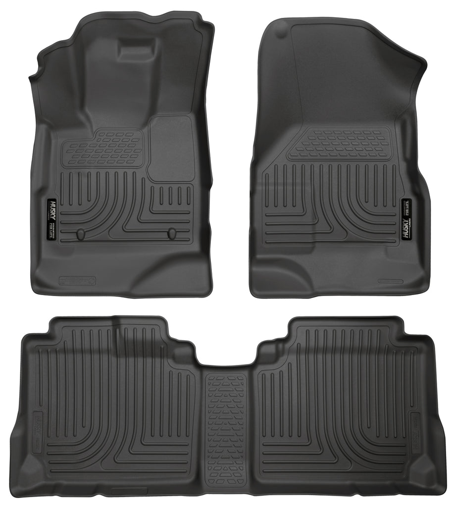 Weatherbeater Front & 2nd Seat Floor Liners For 2010-2017 Equinox/Terrain Husky Liners
