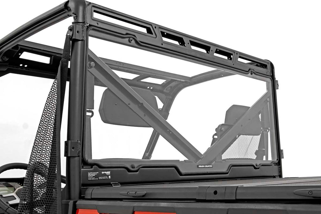 Rough Country Windshield Polaris Scratch Resistant Rear Windshield Panel 16-20 Ranger 1000XP/13-20 Ranger 900XP Rough Country - 98132012