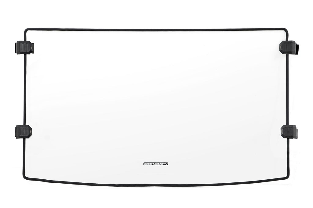 Rough Country Windshield Polaris Full Windshield Mid Size 15-21 Polaris Ranger 500 4WD Rough Country - 98152010
