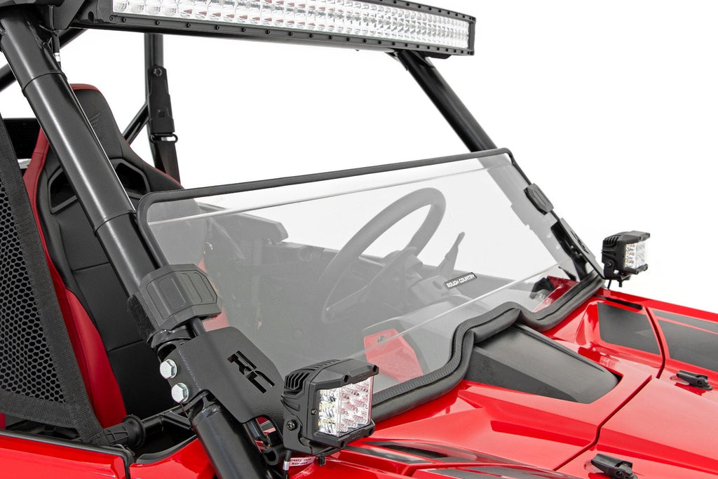 Rough Country Windshield Half Windshield Scratch Resistant 19-22 Honda Talon 1000X/20-22 Talon 1000X-4 Rough Country - 98182021A