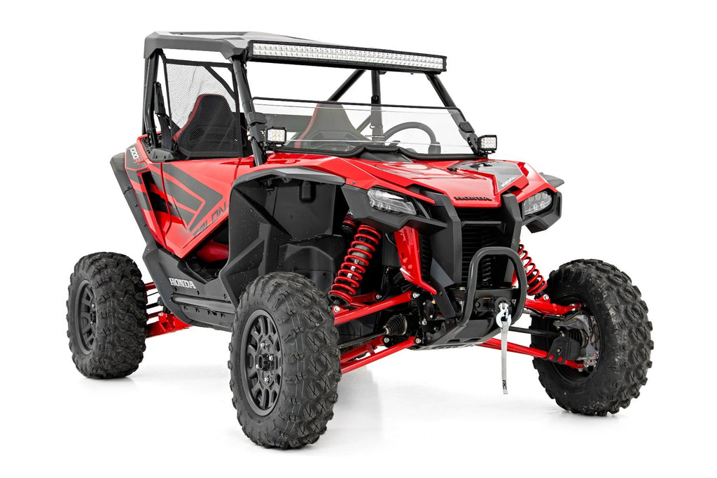 Rough Country Windshield Half Windshield Scratch Resistant 19-22 Honda Talon 1000X/20-22 Talon 1000X-4 Rough Country - 98182021A