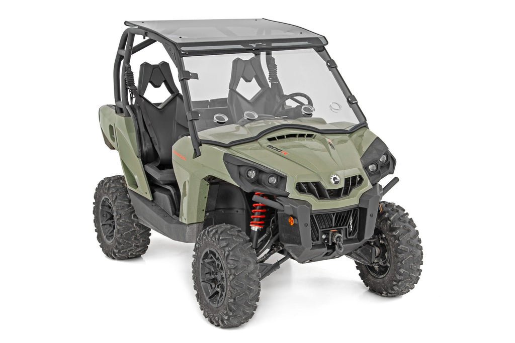 Rough Country Windshield Vented Full Windshield Scratch Resistant 11-20 Can-Am Commander Rough Country - 98212030