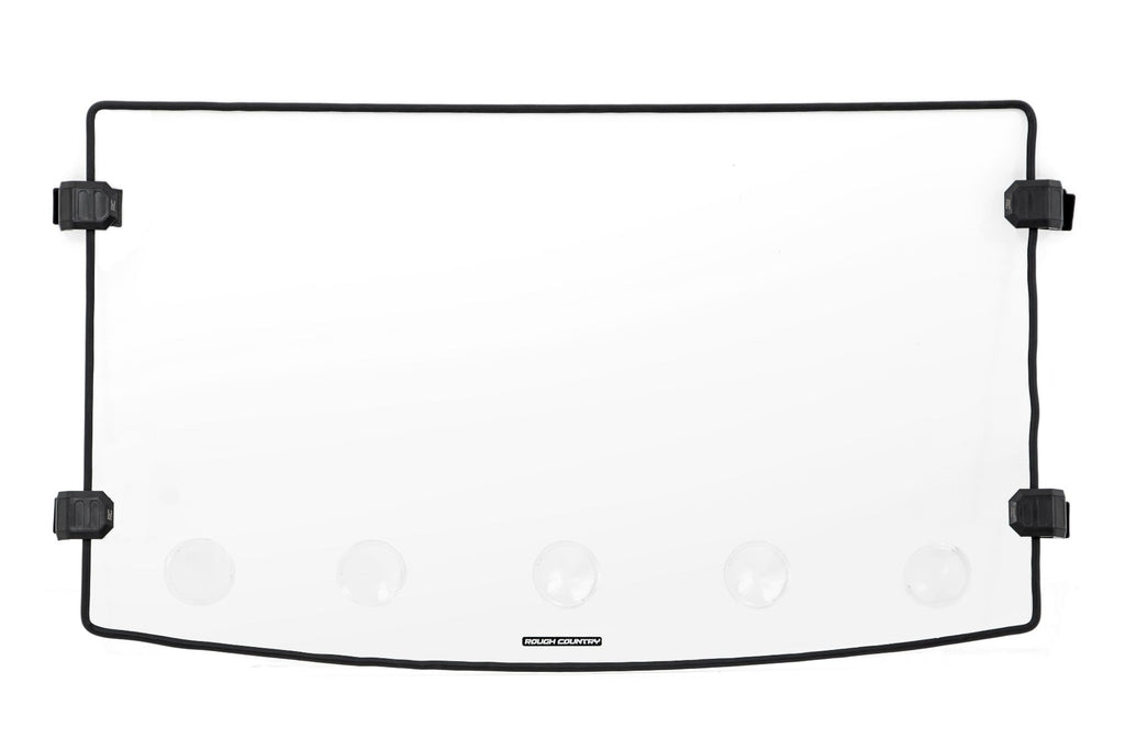 Rough Country Windshield Polaris Scratch Resistant Full Vented Windshield For 16-18 Ranger 1000XP and 13-20 Ranger 900XP Rough Country - 98232010