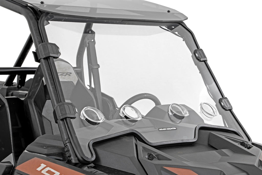 Rough Country Windshield Polaris Full Windshield Vented 20-21 Polaris RZR 1000XP 4WD Rough Country - 98292010
