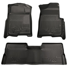 Load image into Gallery viewer, Weatherbeater Front &amp; 2nd Seat Floor Liners (Footwell Coverage) For 2008-2010 F-250/F-350 Super Duty Husky Liners