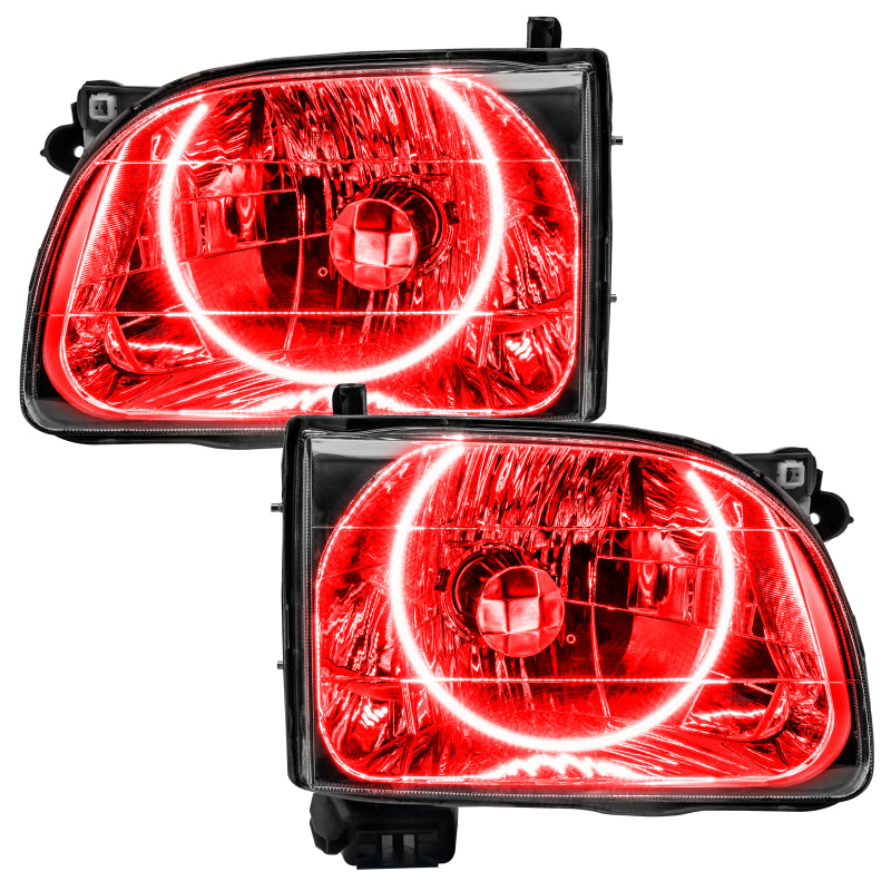ORACLE Lighting Headlights Oracle Lighting 01-04 Toyota Tacoma Pre-Assembled LED Halo Headlights -Red SEE WARRANTY
