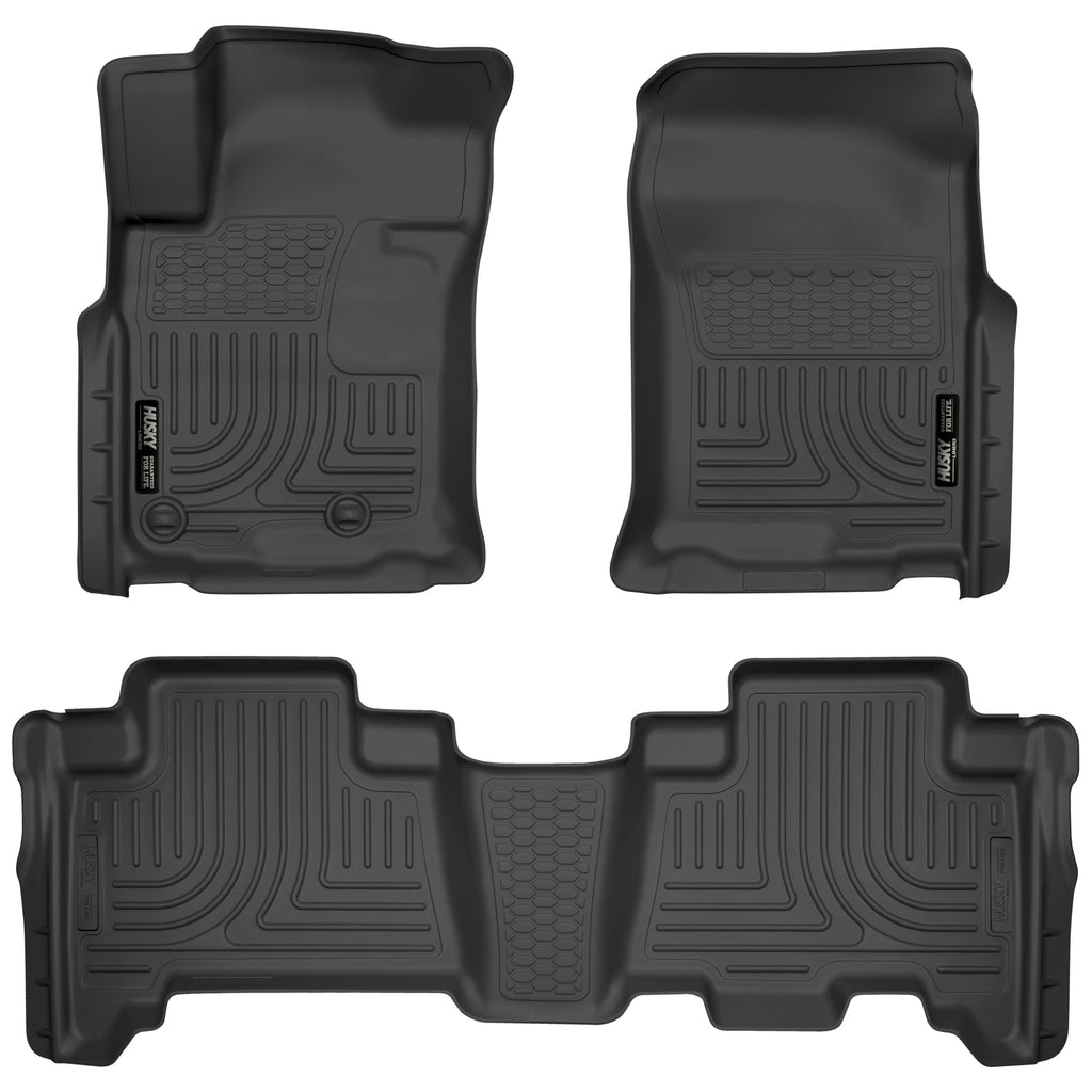 Weatherbeater Front & 2nd Seat Floor Liners For 2010-2013 GX460/4Runner Husky Liners