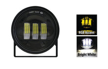 Load image into Gallery viewer, Quake LED Work Light 4 in. 30W Black Spot Round Pod Adjustable Angle And RGB Accent - QQU987