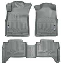Load image into Gallery viewer, Weatherbeater Front &amp; 2nd Seat Floor Liners (Footwell Coverage) For 2005-2015 Tacoma Grey Husky Liners