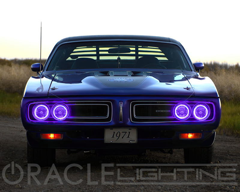 ORACLE Lighting Headlights Oracle Pre-Installed Lights 5.75 IN. Sealed Beam - ColorSHIFT Halo SEE WARRANTY