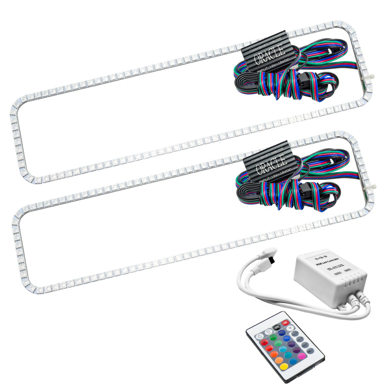 ORACLE Lighting Headlights Oracle GMC Sierra 88-98 Halo Kit - ColorSHIFT w/ Simple Controller SEE WARRANTY