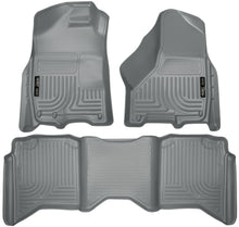 Load image into Gallery viewer, Weatherbeater Front &amp; 2nd Seat Floor Liners For 2009-2024 Ram 1500/2500/3500 Grey Husky Liners