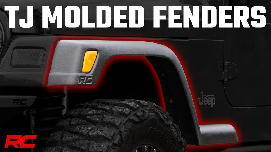Fender Flare Kit 5.5 Inch Wide 97-06 Jeep Wrangler TJ 4WD Rough Country