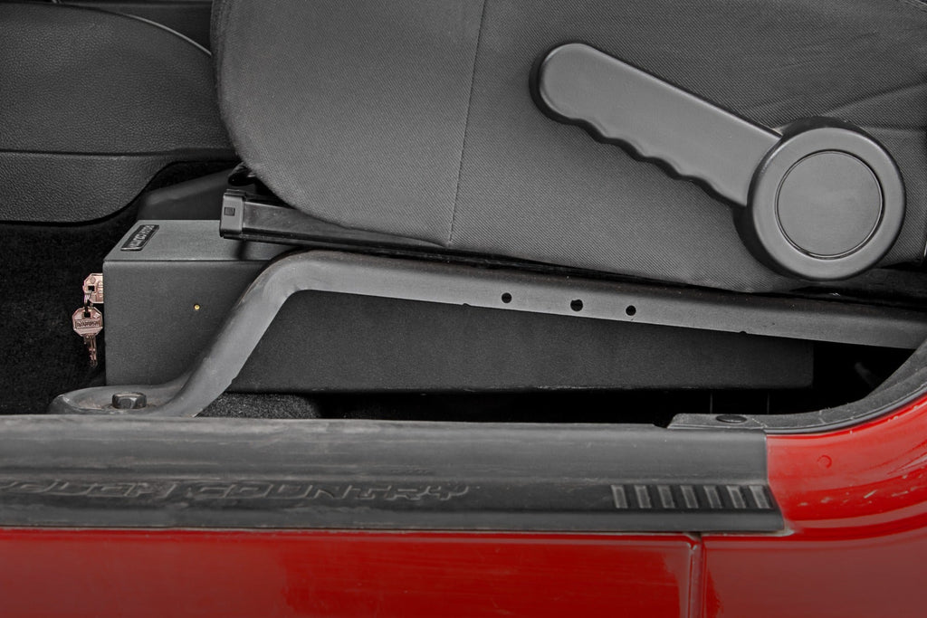 Rough Country Lock Box Jeep Under Seat Lock Box 07-18 Jeep Wrangler JK/JKU Rough Country - 99035