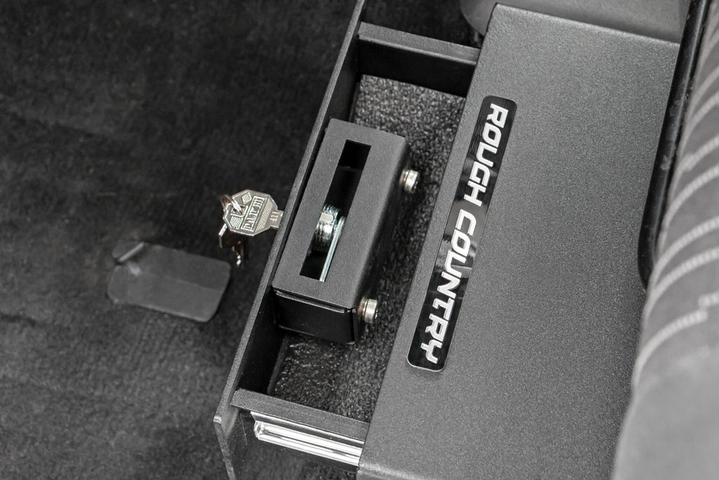 Rough Country Lock Box Jeep Under Seat Lock Box 07-18 Jeep Wrangler JK/JKU Rough Country - 99035
