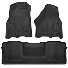 Load image into Gallery viewer, Weatherbeater Front &amp; 2nd Seat Floor Liners For 2010-2018 Ram 2500/3500 Black Husky Liners