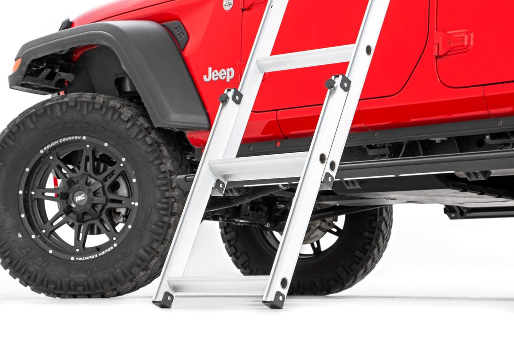 Rough Country Roof Top Tent Roof Top Tent Rack Mount 12 Volt Accessory w/Ladder Extension and LED Light Kit Rough Country - 99049