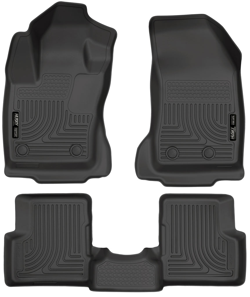 Weatherbeater Front & 2nd Seat Floor Liners For 2015-2022 Jeep Renegade Husky Liners