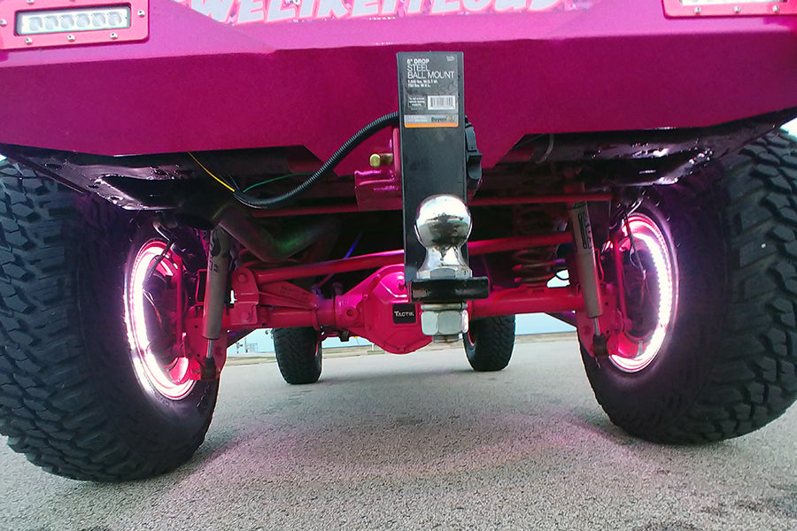 Quake LED Wheel Accent Light 14 Inch Universal RGB Wheel Lights Kits - QTE994