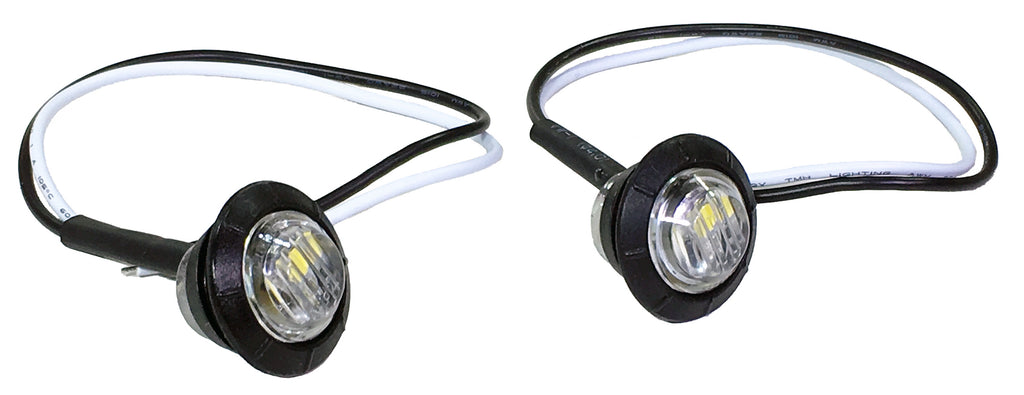 Quake LED Side Marker Light White Side Marker Lamp 6 Pack - QAF997