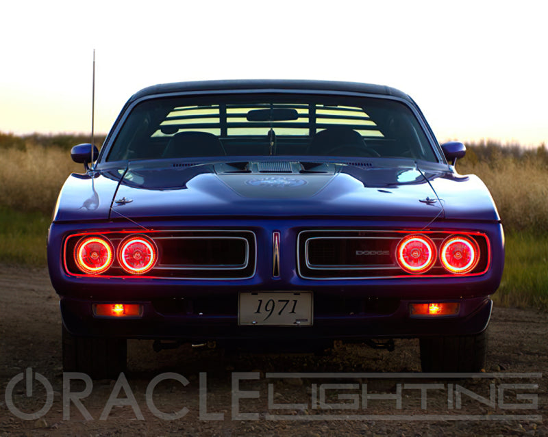 ORACLE Lighting Headlights Oracle Pre-Installed Lights 5.75 IN. Sealed Beam - ColorSHIFT Halo SEE WARRANTY