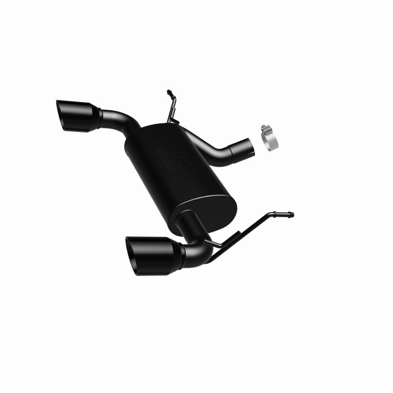 Magnaflow Axle Back MagnaFlow 07-17 Jeep Wrangler JK 3.8/3.6L Dual Split Rear Exit Black Axle-Back Exhaust