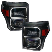Load image into Gallery viewer, ORACLE Lighting Headlights Oracle 11-16 Ford F250/350 LED HL - Black - ColorSHIFT w/ BC1 Controller