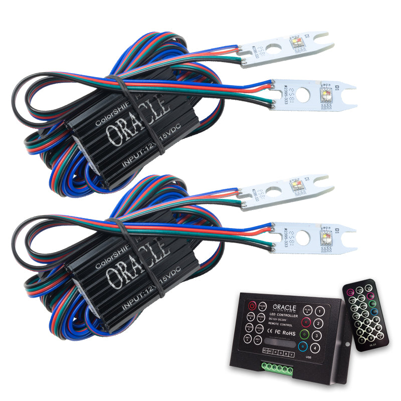 ORACLE Lighting Headlights Oracle 15-17 Ford F-150 Headlight DRL Upgrade Kit - ColorSHIFT w/ 2.0 Controller SEE WARRANTY
