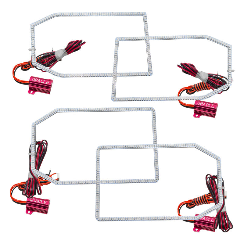 ORACLE Lighting Headlights Oracle Chevrolet Silverado 14-15 LED Halo Kit Non-Projector Style - White SEE WARRANTY