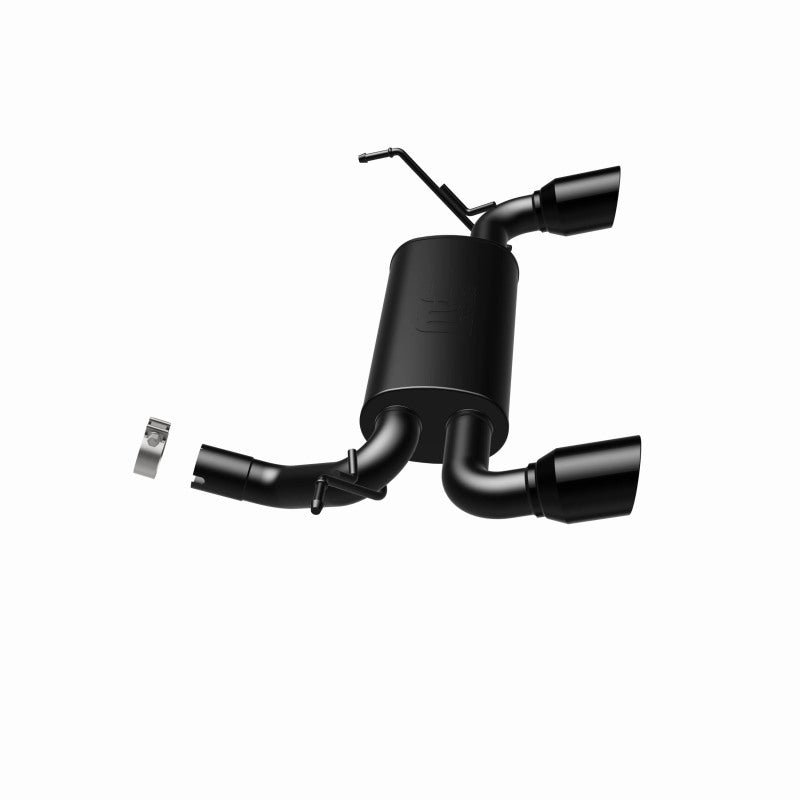 Magnaflow Axle Back MagnaFlow 07-17 Jeep Wrangler JK 3.8/3.6L Dual Split Rear Exit Black Axle-Back Exhaust