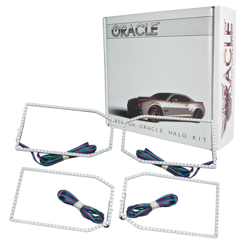 ORACLE Lighting Headlights Oracle Chevy Silverado 14-15 Halo Kit Non-Projector Style - ColorSHIFT w/ 2.0 Cntrl SEE WARRANTY