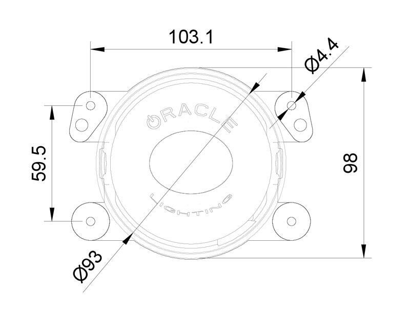 ORACLE Lighting Fog Lights Oracle Jeep Wrangler JK/JL/JT High Performance W LED Fog Lights - Blue SEE WARRANTY