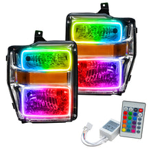 Load image into Gallery viewer, ORACLE Lighting Headlights Oracle 08-10 Ford F250 Pre-Assembled Halo Headlights Chrome Housing- w/Simple Cntrl SEE WARRANTY