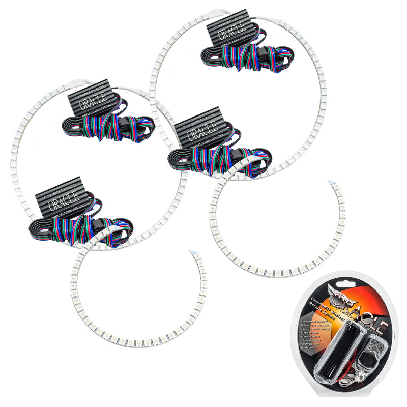 ORACLE Lighting Headlights Oracle Toyota Tundra 07-13 Halo Kit - ColorSHIFT SEE WARRANTY