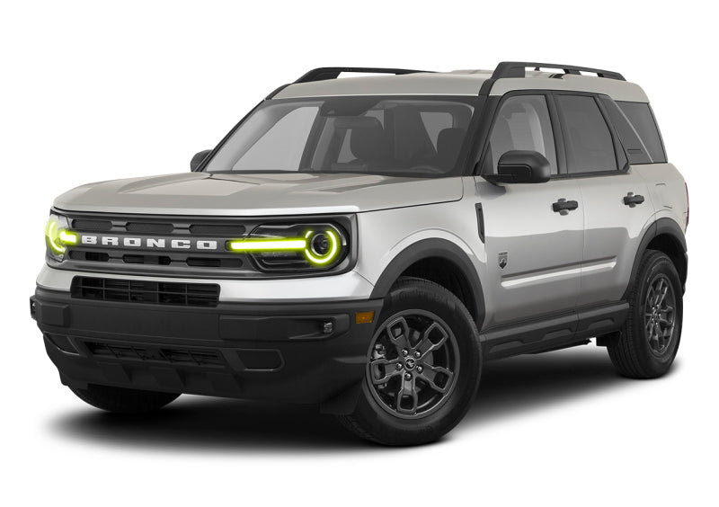 ORACLE Lighting Headlights Oracle 2021 Ford Bronco Sport RGB+W Headlight DRL + Halo - w/ Simple Controller SEE WARRANTY