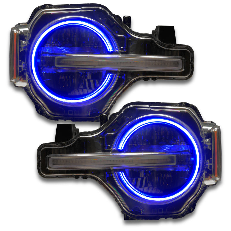 ORACLE Lighting Headlights Oracle 2021 Ford Bronco DRL Upgrade w/ Halo Kit - ColorSHIFT w/ No Controller SEE WARRANTY