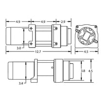 Load image into Gallery viewer, Superwinch Winches Superwinch 2500 LBS 12V DC 3/16in x 40ft Steel Rope Terra 2500 Winch - Gray Wrinkle