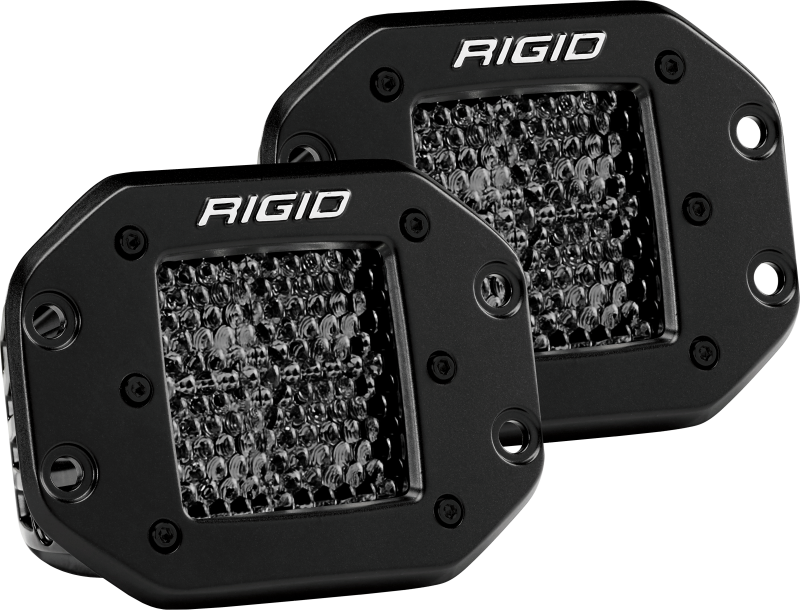 Rigid Industries Light Bars & Cubes Rigid Industries D Series PRO Midnight Edition - Spot - Diffused - Pair