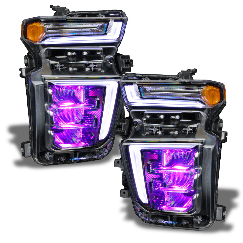 ORACLE Lighting Headlights Oracle 20-21 Chevy Silverado HD 2500RGB Headlight Demon Eye Kit - w/o Controller SEE WARRANTY