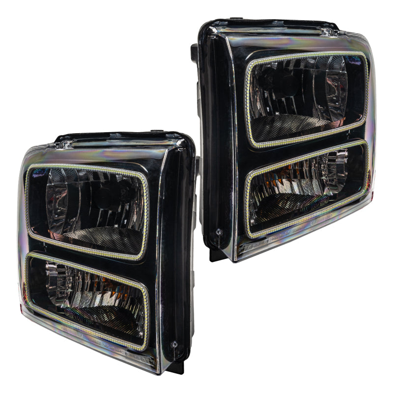 ORACLE Lighting Headlights Oracle 05-07 Ford F-250/350 SMD HL - Black - ColorSHIFT SEE WARRANTY