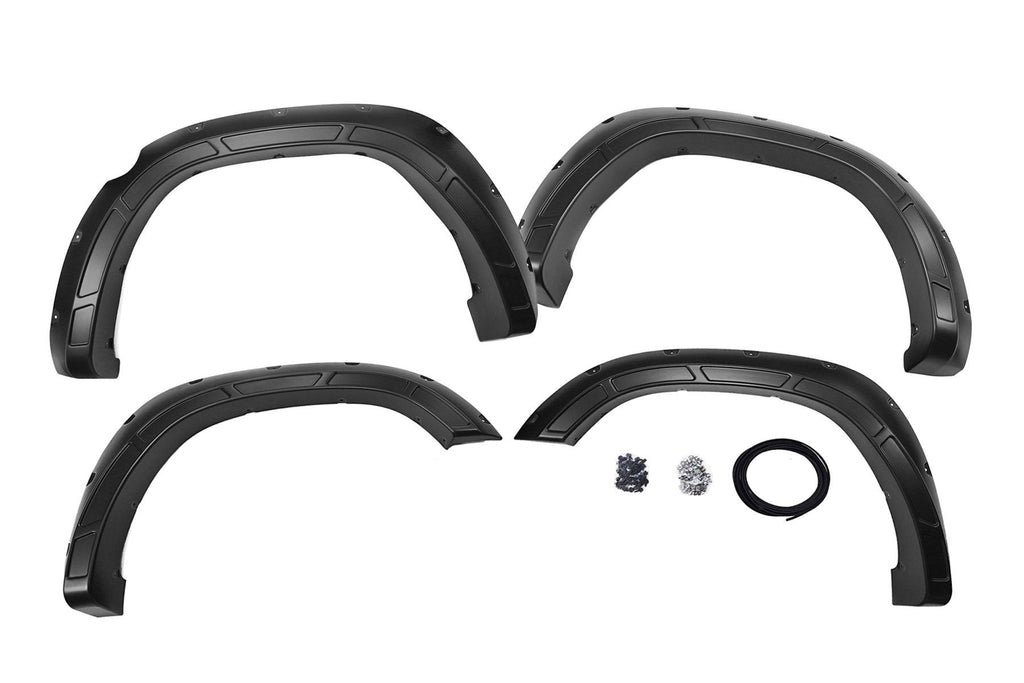 Rough Country Fender Flares Defender Pocket Fender Flares Gloss Black Ram 1500 2WD/4WD (19-23) Rough Country - A-D10914