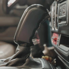 Load image into Gallery viewer, CMM Offroad Jeep center console with billet shifter installed — available from Offroad Trading Company
