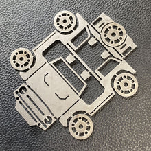 Load image into Gallery viewer, Bronco Business Card Holder Flat Stainless Steel Bendy Bronco Rock Slide Engineering