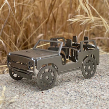 Load image into Gallery viewer, Bronco Business Card Holder Flat Stainless Steel Bendy Bronco Rock Slide Engineering