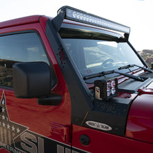 Load image into Gallery viewer, Wrangler/Gladiator Lower Cowl LED Light Pod Brackets and Upper Bar Brackets Rock Slide Engineering